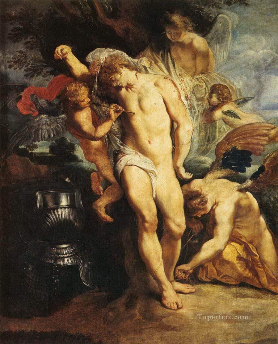 the martyrdom of st sebastian Peter Paul Rubens Oil Paintings